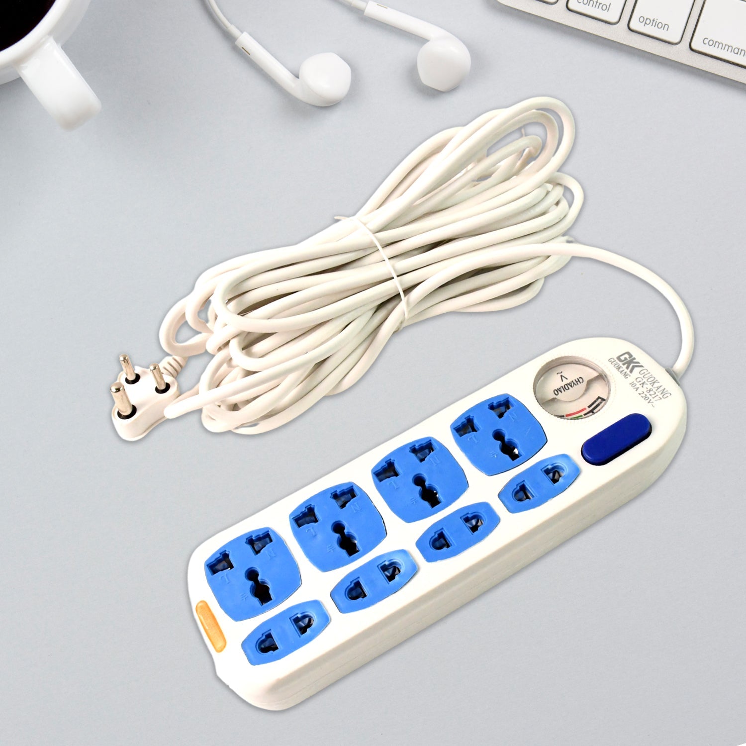 8 socket Heavy Duty Power Extension Board (10 mtr. / 1 Pc) 8 socket Heavy Duty Power Extension Board (10 mtr. / 1 Pc)